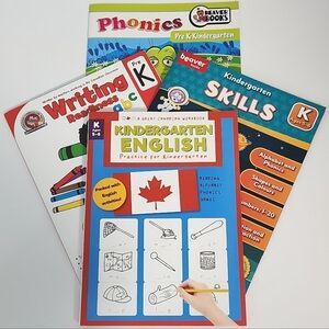 🆓️ W/ $55 Purchase! Kindergarten Prep Workbooks, Set Of 4 🆕️